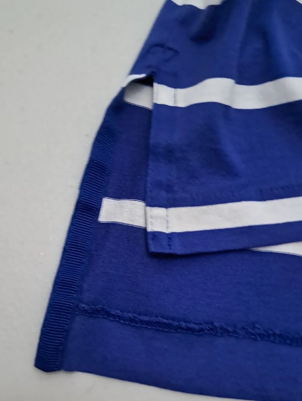 Ralph Lauren Polo Golf Men's Size XL Navy and White Striped Polo with Pink Pony